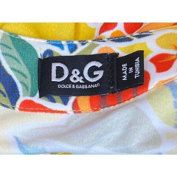 Dolce & Gabbana Vintage Yellow Camisole Tank with Chain Straps Size 38 - Picture 6 of 6